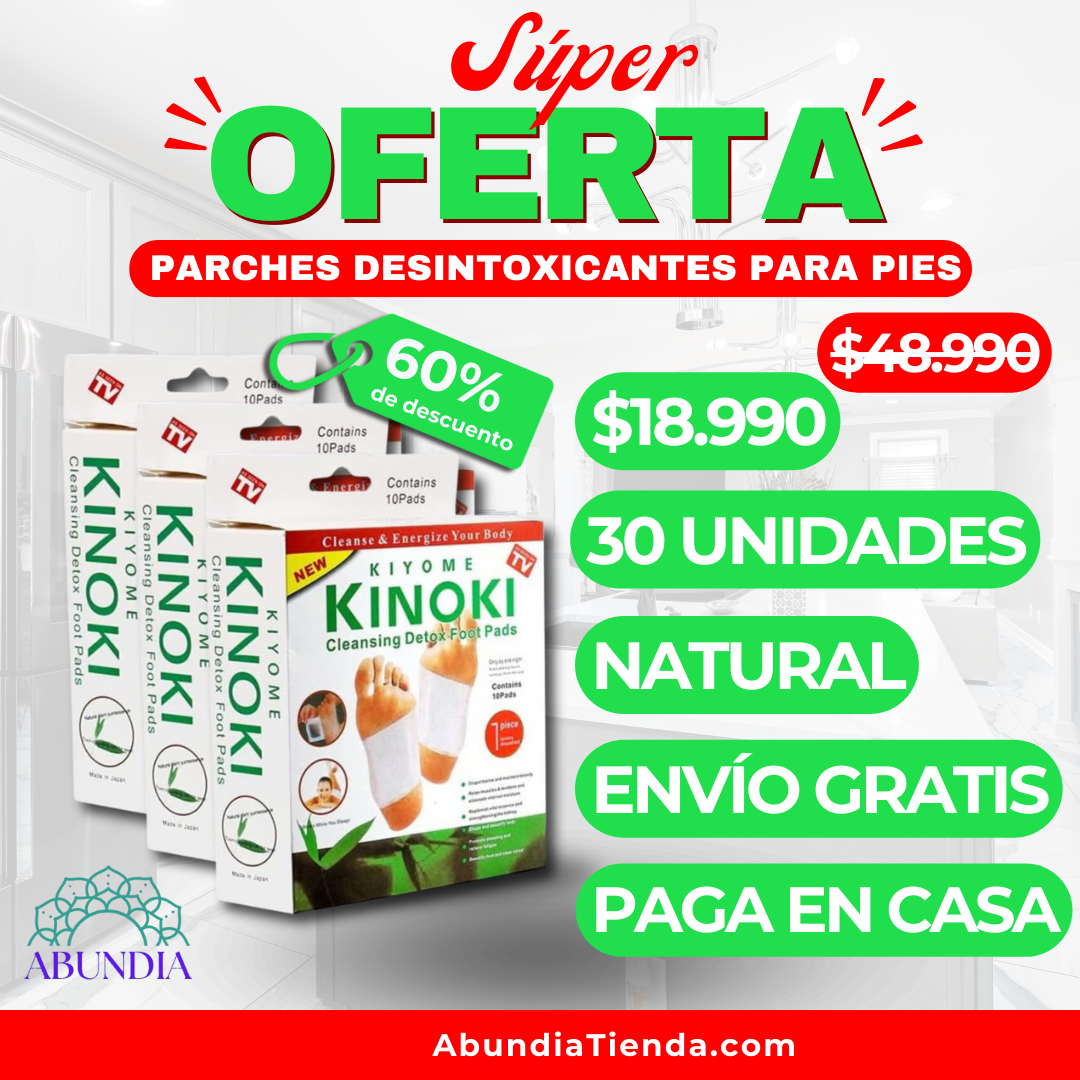 🌿💥 Kiyome® 30 Parches Kinoki Detox – ¡Elimina Toxinas Mientras Duermes! 😴✨ ¡60% de Descuento y Envío GRATIS! 📦🔥